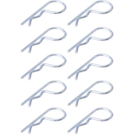 10x goupille beta simple diamètre 3mm x longueur 61mm acier zingué utilisation universelle