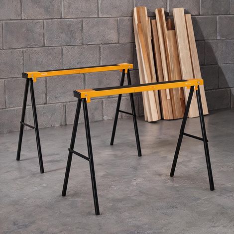 Tréteaux pliables en acier pour couper le bois 99,5 x 50 x 76 cm (1/5)