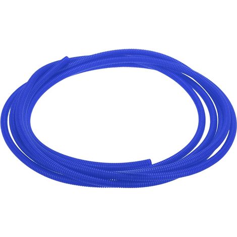 Gaine Fendue pour Câbles 3/8"(10mm) DI 20FT(6m) Gaine Protectrice Résistante À La Chaleur Et Au Froid -40F À 257F Conduit Flexible en Plastique pour Protection des Fils, Bleu (1/5)