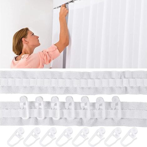 Hochwertiges Stoffband, 8 Meter lange, geräuschlose Rolle, 30 Vorhangzubehörteile (1/5)