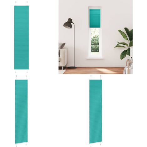 vidaXL Store plissé vert pétrole 50x200 cm largeur du tissu 49,4 cm (1/5)