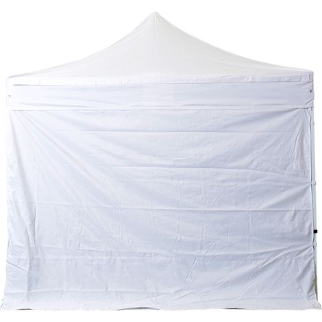 Côtés en toile de polyester blanche résistante de 3 m et 300 g/m². (1/2)