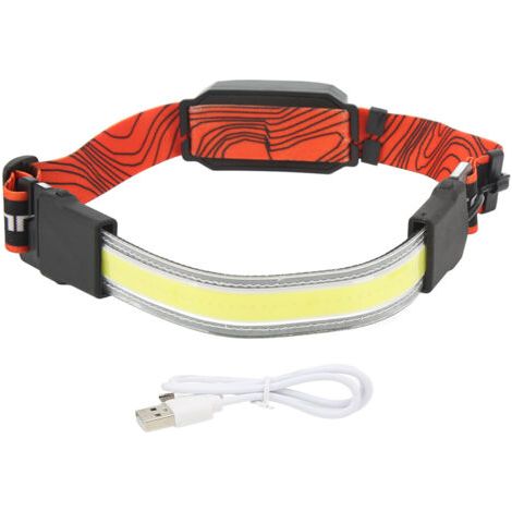 Lampe frontale LED puissante, rechargeable par USB, idéale pour la pêche et les activités de plein air. (1/5)