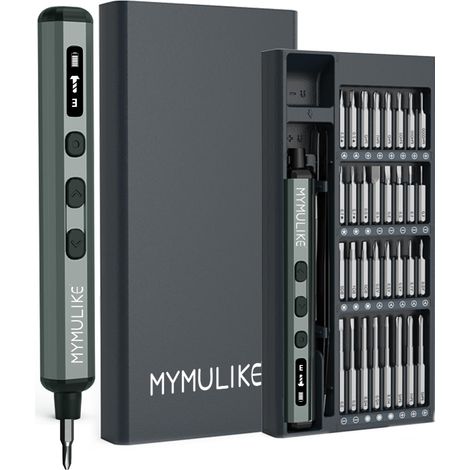Mini tournevis électrique, 68 embouts magnétiques, kit d'outils de réparation pour ordinateur portable, drone, console de jeux, appareil photo, lunettes, montres, jouets (1/5)