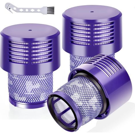 3 - Filtre aspirateur - Filtre HEPA - Lavable et réutilisable pour Dyson V10 Animal Absolute Total Clean SV12 Noir 12x8cm (1/5)