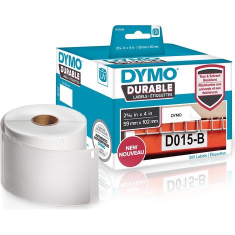 Rotolo da 300 etichette Dymo LabelWriter durable multiuso 102x59 mm bianco 2112290 (1/5)