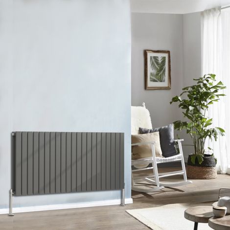 NRG Designer Radiator Flat Panel Central Heating Rads Anthracite Horizontal 600x1428mm Double (1/5)