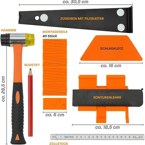 Laminate Laying Kit - Floor Laying Tools - Vinyl - Flooring Accessories (1/4)