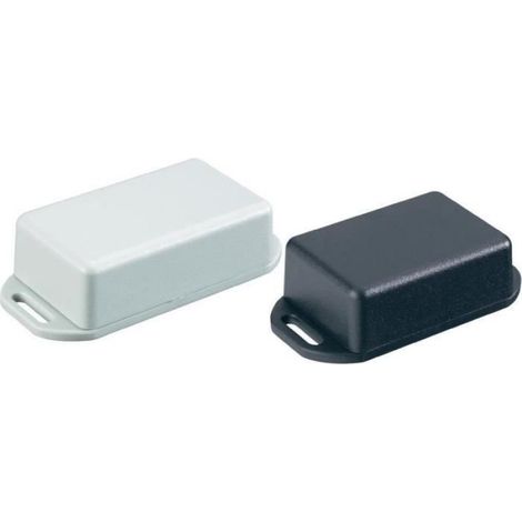 Boîtier IP54 universel Euro plastique ABS (L x l x H) 35 x 35 x 15 mm noir Hammond Electronics 1551NFLBK