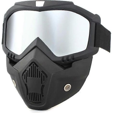 Masque de soudage intégral - Protection ignifuge et respirante - Argent (1/5)