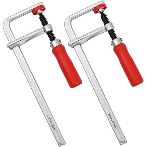 Pince à rail à vis rapide 2 pièces pour MFT et systèmes de rails, capacité de 7-7/8 po, force de serrage de 500 lb, pinces à rail pour pièces de bois (1/5)