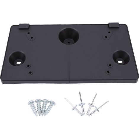 Cadre de plaque d'immatriculation de pare-chocs avant avec vis, remplacement en plastique pour Ford Explorer 2020 – 2024 Version américaine (1/5)