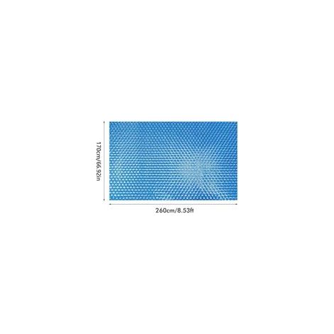 Bâche solaire bleue pour piscine, couverture de piscine en tissu solaire pour maison (1/5)