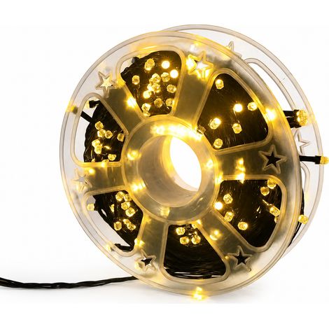 Guirlande Lumineuse LED Blanc Chaud, 240 LED Hexagonales F8, 8 Modes, Étanche, 220 V Extérieur (1/5)