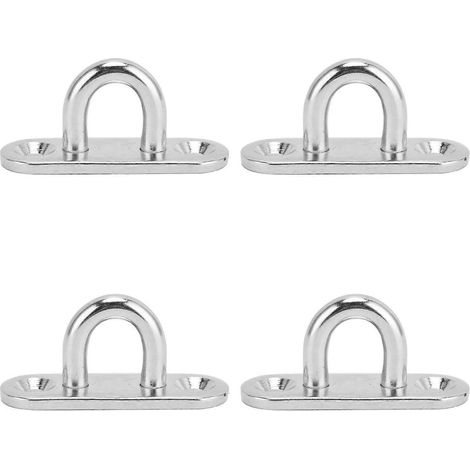 Stück ovale Haken, Ösen, Edelstahl 304, 5 mm, Deckenbefestigung, Ösenplatte, Befestigungsschlaufen (1/4)