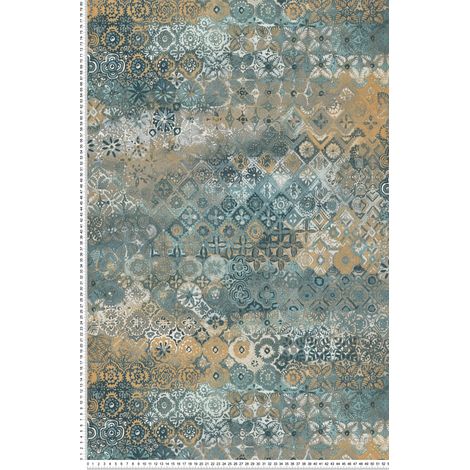 Papier peint Vintage Bleu Reality 4 Lutèce