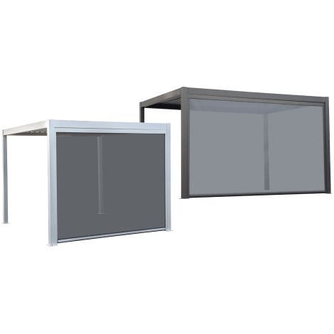 TENDA A RULLO 'ZEN' PER PERGOLA BIOCLIMATICA 'QUIETE' mt 4 - bianco