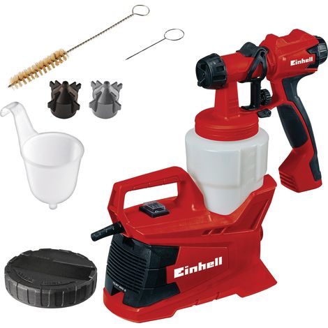 Einhell Pistolet à peinture électrique TC-SY 600 S (600 W, Tête de pulvérisation amovible,Tuyau d'air anti-torsion) Livré avec accessoires (1/5)