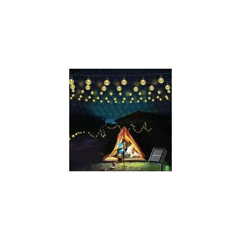 Lampe solaire avec 50 LED-Kristallkugeln fr drauen, 9 m-Crezuo (1/5)