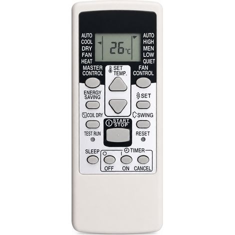 Mando a distancia para aire acondicionado compatible con Fujitsu AR-RCD1C, sin configuración (1/5)
