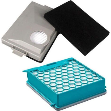 Filtre à charbon actif, filtre HEPA compatible avec Miele, filtre de remplacement compatible avec Miele Boost CX1 11639240 (1/5)