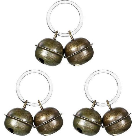 3-teiliges Set mit klingelnden Glöckchen in Form von Kätzchen und Hunden, Heimdekoration für Kinder, Jungen und Mädchen.
