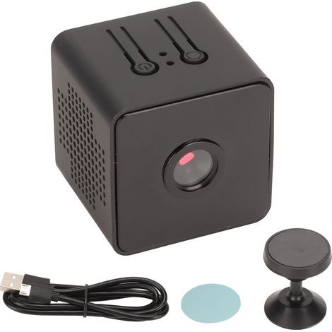 Caméra de Sécurité WiFi Mini, Détection de Mouvement, Vision Nocturne Infrarouge, 1080P HD, Compatible iOS Android (1/5)