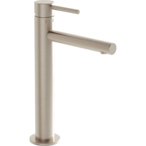 Vitra Origin Tall Basin Mixer Tap - Brushed Nickel