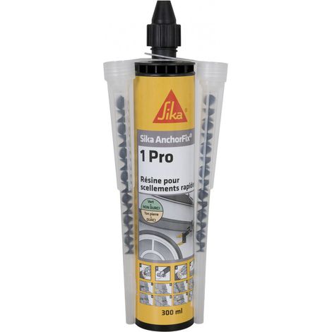 Sika – Résine de scellement chimique rapide – Pour maçonnerie, tiges filetées – Ton pierre – 300ml