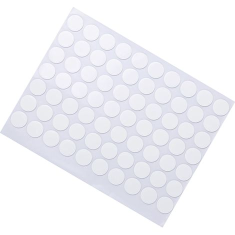 Lot de 70 pastilles adhésives double face rondes transparentes en acrylique amovibles pour bricolage DIY art festival déco et montage intérieur voiture (1/4)