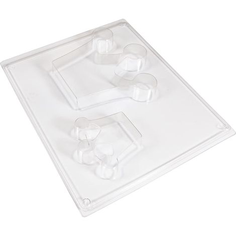 PET Moule en plastique Couronnes 2 formes 2 tailles transparent, 36119000 (1/5)