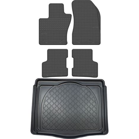 Set di tappetini in gomma per auto e tappetino per bagagliaio per Jeep Renegade SUV dal settembre 2014 al giugno 2018.