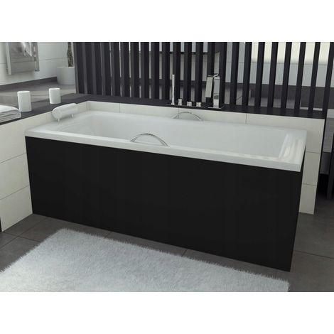 Bañera VENETO 140/150x70 cm 160/170x 75 cm, con faldón negro reversible - Dimensiones: 140 70 cm