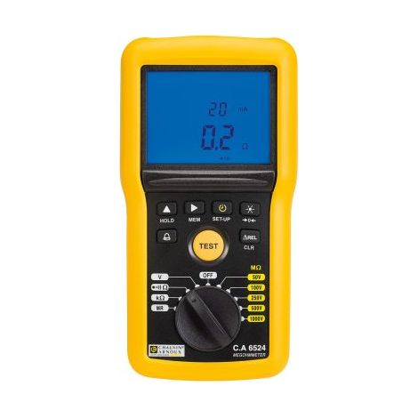 Chauvin Arnoux – Testeur d'isolement et de continuité 50V 1000V – LCD numérique rétroéclairé – Résistance d'isolation jusqu'à 200GO – Courant de test 200mA