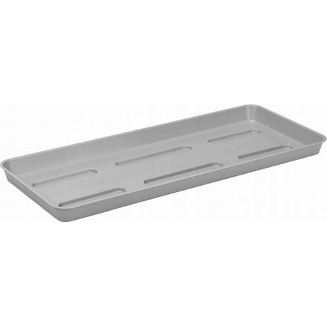 Plato para maceta de balcón, gris, 40 cm (1/5)