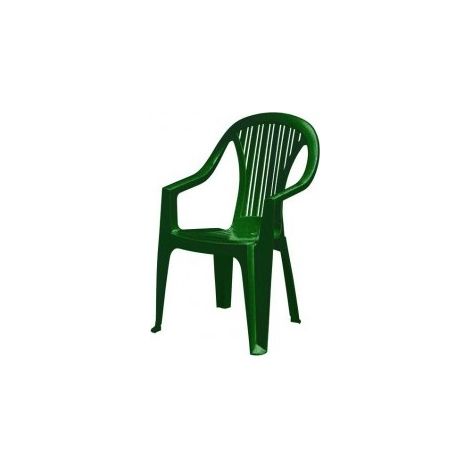 Silla de PP verde Ralik