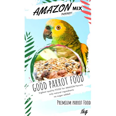 Cibo Premium per pappagalli Mix per pappagalli amazzoni Amazzoni Cibo per pappagalli amazzoni 1 kg (1/5)