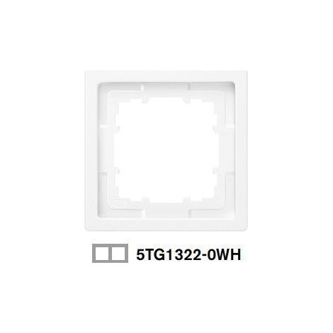 Marco 2 elementos Siemens Delta Style BLANCO POLAR 5TG13220WH