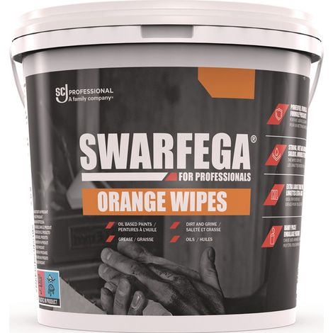 SWARFEGA Handreinigungstuch Swarfega® ORANGE Wipes o.Eins.v.Wasser 150 St SWARFEGA