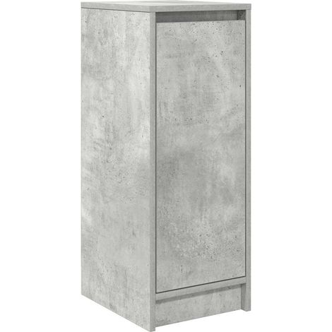 Maison Exclusive - Scarpiera Grigio Cemento 29,5x34x76 cm in Legno Multistrato