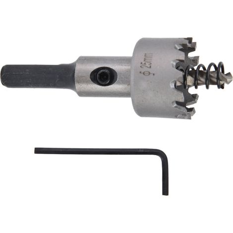 Jeu de scies cloches en carbure pour acier inoxydable et aluminium, tige triangulaire antidérapante, 25 mm, 12 dents (1/5)
