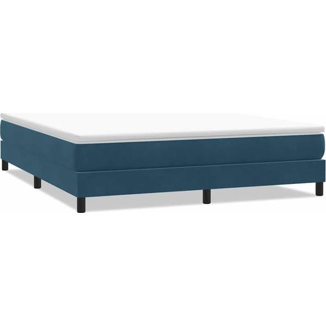 Maison Exclusive - Cama box spring sin colchón terciopelo azul os (1/5)