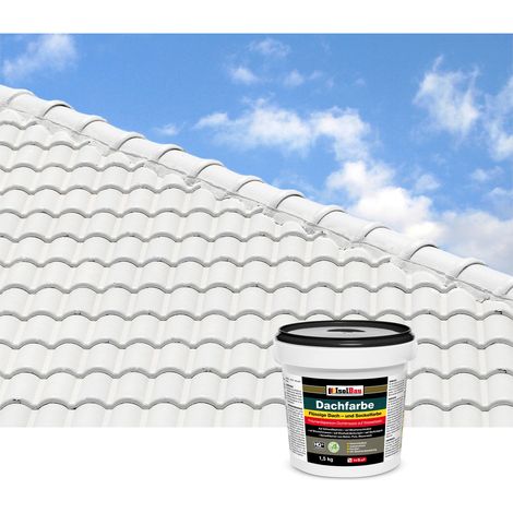 Vernice per tetti IsolBau Dachfarbe White 1,5 kg (1/5)