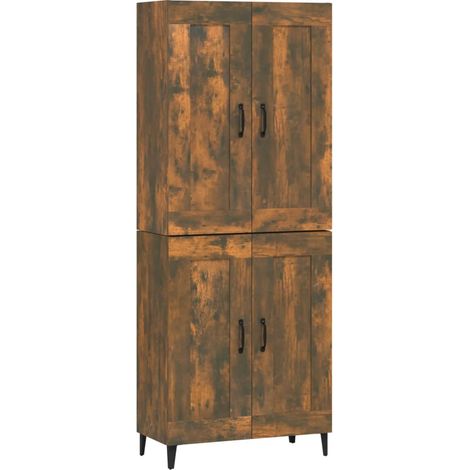 Highboard Smoked Oak 69.5x34x180 cm Engineered Wood vidaXL (1/5)