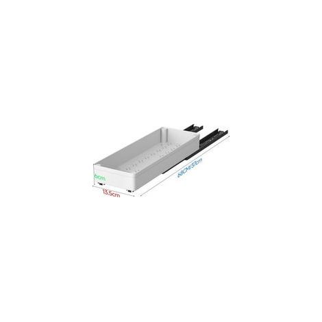 Herausnehmbare Organizer für Schränke, herausnehmbare Schubladen in einer Breite von 13,5 cm für Küchen- und Badezimmermöbel (Weiß) (1/5)