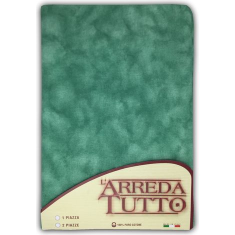 TELO ARREDO COPRITUTTO GRAN FOULARD COPRILETTO COPRIDIVANO TESSUTO UNITO VERDE 2 PIAZZE (1/2)
