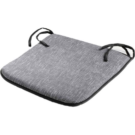 Galette de Chaise "Memphis" 40x40cm Gris Perle