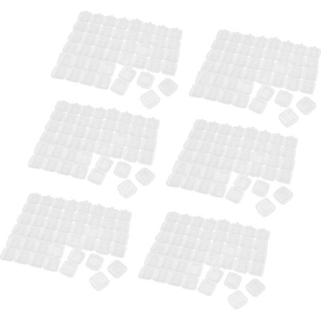 Transparente Aufbewahrungsbox aus Kunststoff mit 144 kleinen Perlen und Klappdeckel, ideal zur Aufbewahrung von Kleinteilen und Bastelmaterialien. (1/5)