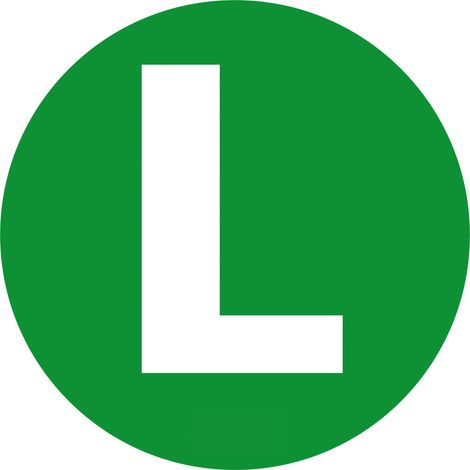 Contrassegno adesivo - L - Veicolo ecosilenzioso (1/4)
