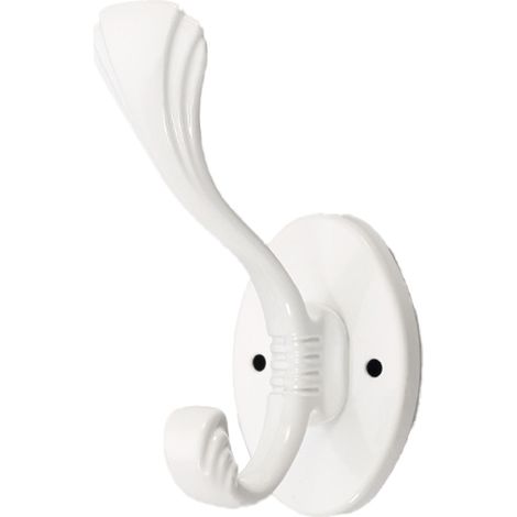Crochet Murale - Crochet Simple en Chrome Brillant - Pour Salle de Bain Cuisine et Toilettes - Fixation par Perçage - 1 Pièce (1/5)
